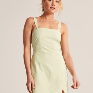 Abercrombie Wide Strap Mini Dress in Mint Green